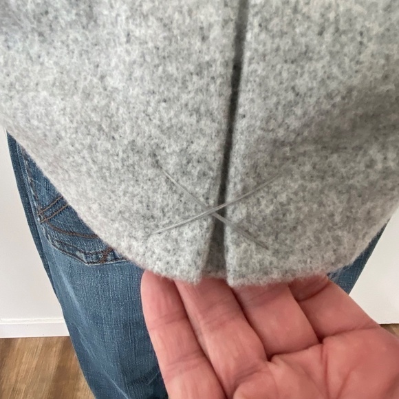 Laundry Shelli Segal wool blend double breast collared jacket light mixed grey - Picture 10 of 14